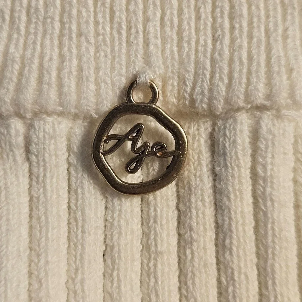 Aje Women’s Ivory L Ribbed Tank Top Minimalist Chic Quiet Luxury Capsule Wardrob - Picture 5 of 14